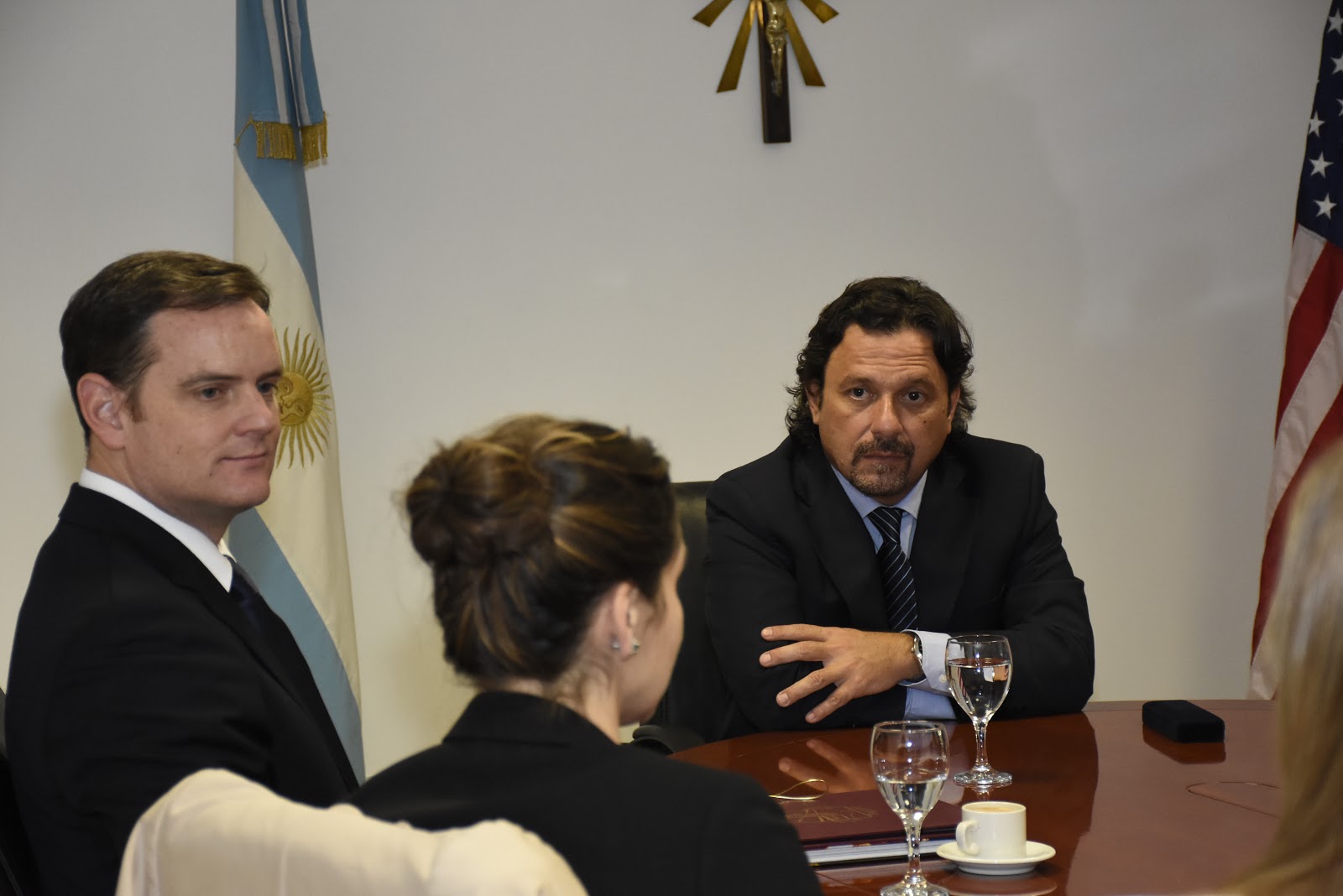 Sáenz recibió al encargado de Negocios de la Embajada de Estados Unidos, Tom Cooney