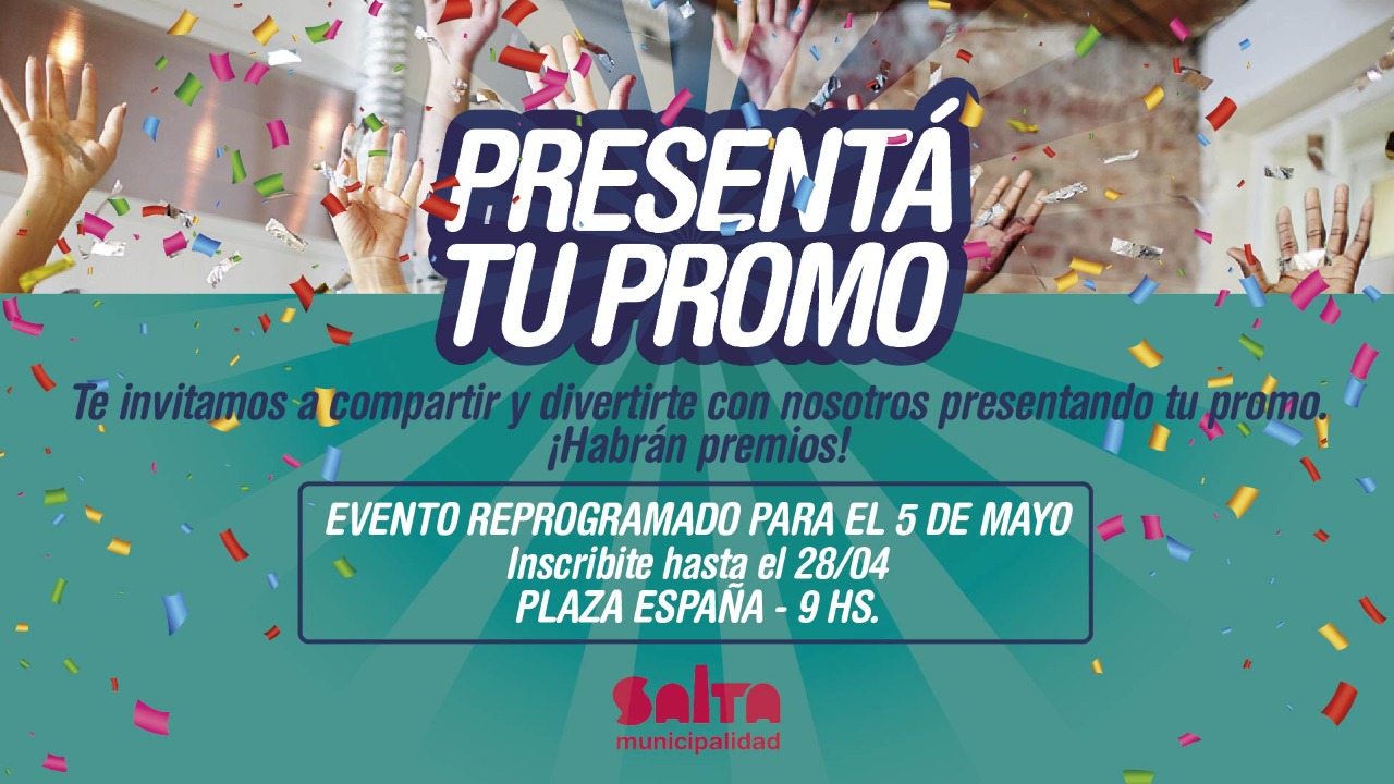El jueves en plaza España se realiza la final de “Presentá tu Promo”
